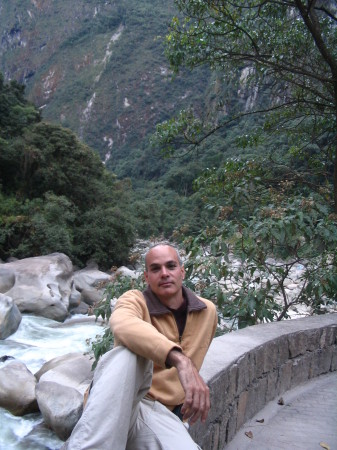 Sitting at the river in Peru