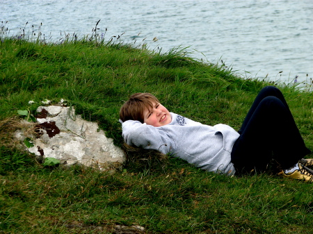 Eric, our youngest, at Courtmacsherry Bay