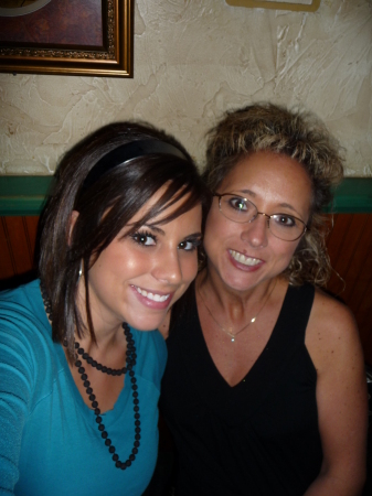 Lynna (in black) with her daughter Sam