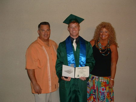 Barry, Erik, & Rebecca.  Erik's graduation '08