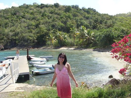 My wife in the virgin islands