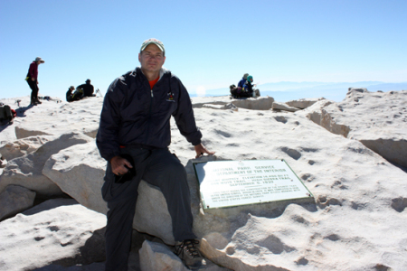 Me at the top of Mt Whitney.  July 2008