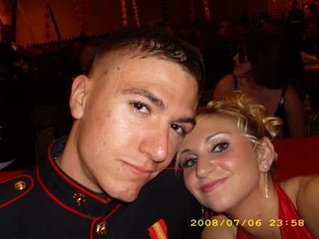DAUGHTER DANIELLE AND HER MARINE HUBBY