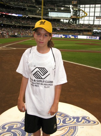 My student at Miller Park