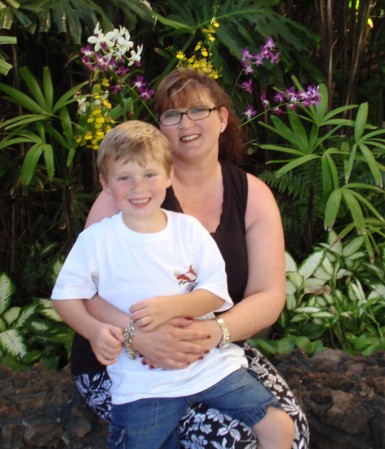 mom and zachary - last day on maui