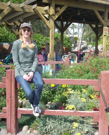 Diana Balancing on a Fence