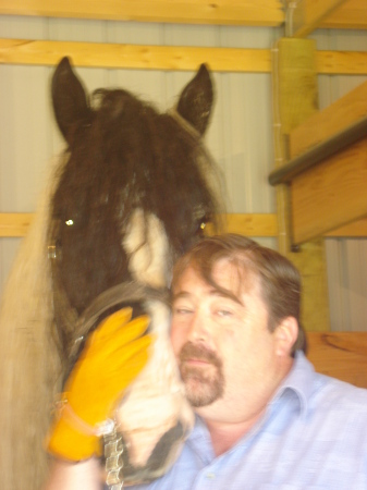 Neil and a 2,000 lbs horse