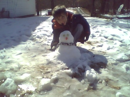 taylor's 1st snowman