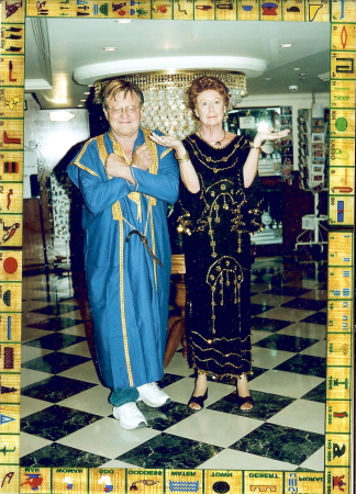 Carole and Tom partying on Nile River cruise