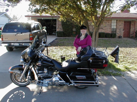 Toni with our Bike