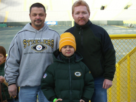 at Lambeau w/Roy and his boy 2008