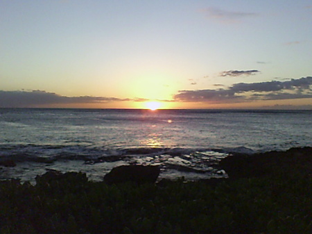 Sunset on Oahu, Hawaii