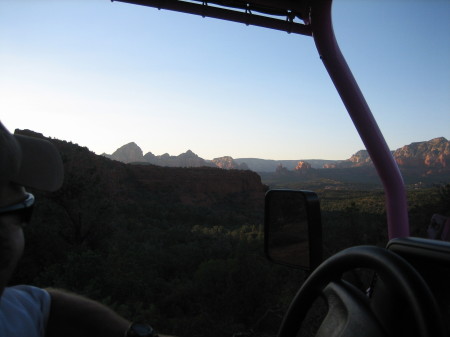 Looking through the Jeep Windshield