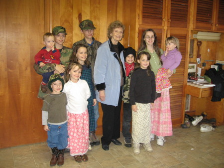 My Mom with G.Grandchildren