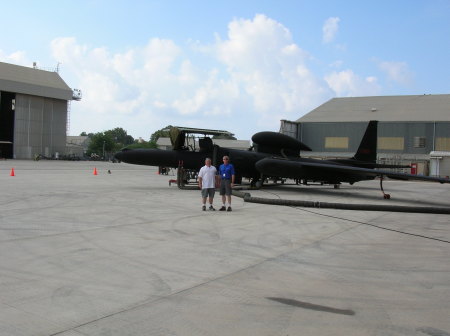 Myself and Rick Stokes at "work" with the U-2