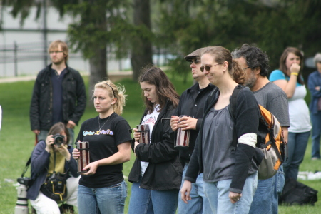 Vigil Candles from the crime scene