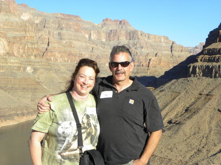 Inside the canyon rim