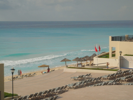 VIEW FROM OUR BALCONY. CANCUN 09
