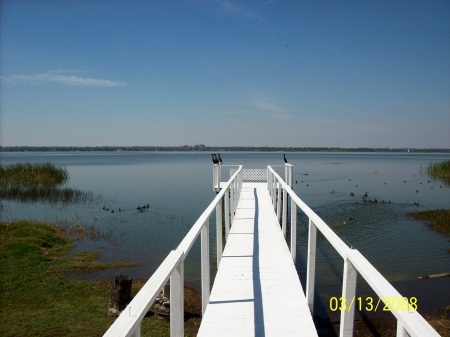 A view of Lake Parker from our front yard.