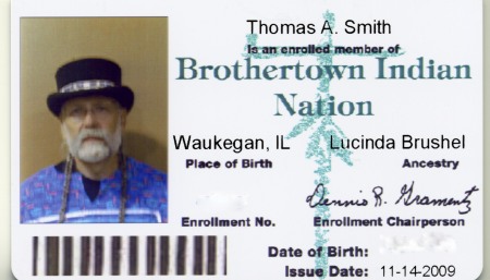Brothertown Nation ID Card