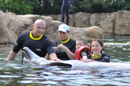 Family with Dolphin