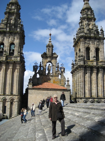 Me on the roof of the Cathedral in Santiago