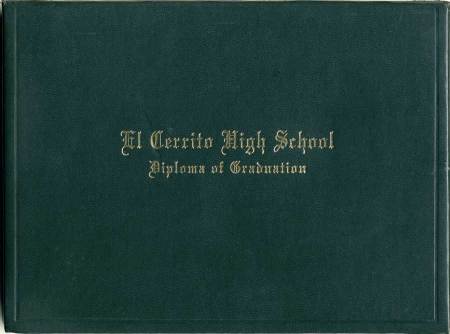 1974 ECHS Diploma Cover