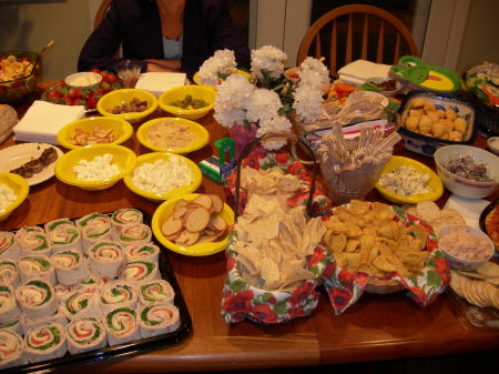 The snacks were great.  What a spread!