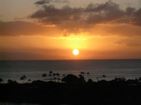 The close of another beautiful day in Hawaii