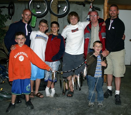 Tim and the boys with friends 2007