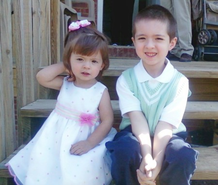 Tess and Connor - Easter 2009