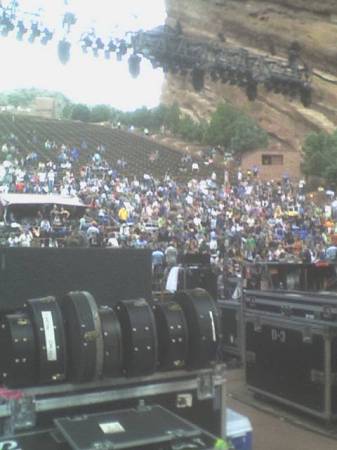 back stage at Red Rocks