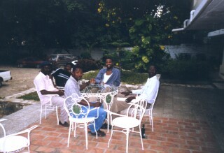 (Purple shirt with T)Kevin in haiti (Pastors)