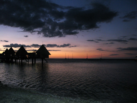 Sunset in the South Pacific