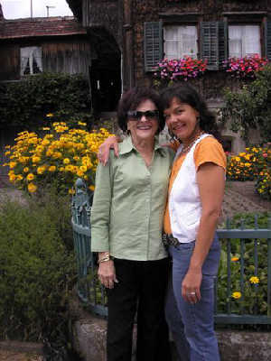 My MOM ,Lily,visiting relatives in Switzerland