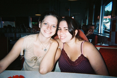 Heather-my daughter (left) and her friend Mary