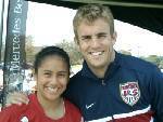 Rebekah Rae and US soccer player. (2006)