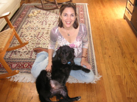 My wife, Liz, and our dog, Remington
