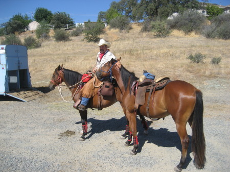 Trail ride with 2 of 4