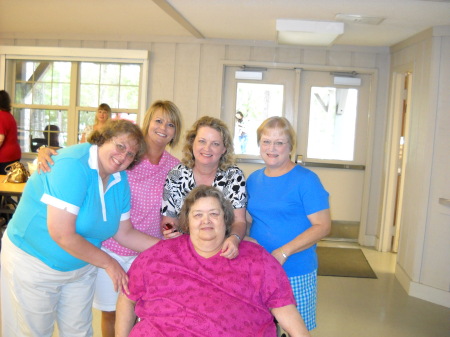 My sister, Cindy, cousin, Tonya, Me, and my co