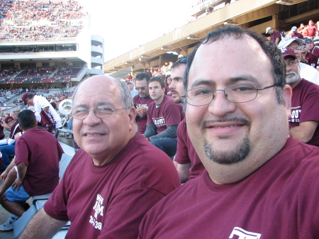 My father and I at an A&M Game