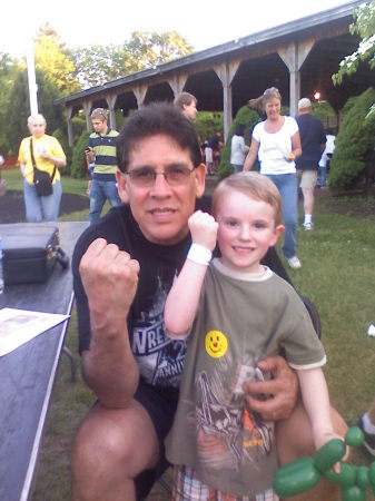 My grandson, T.J.V w/ Tito Santana