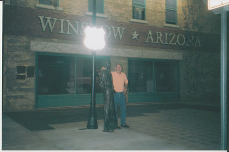 Really standing on the Corner in Winslow, AZ