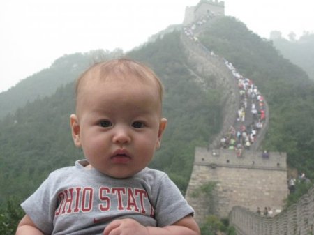 Grandson Sammy, visiting China