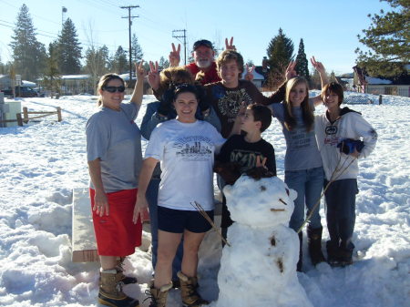 whole dean family and the snow man 12-30-08