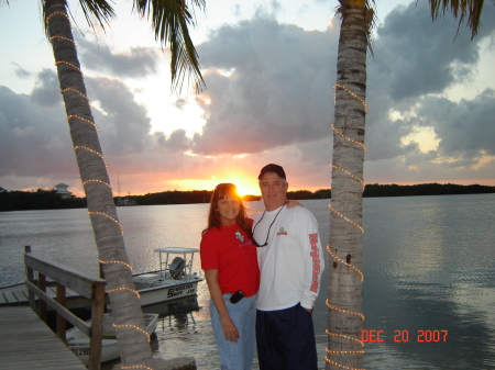 With Elsie (my wife) in the Keys.