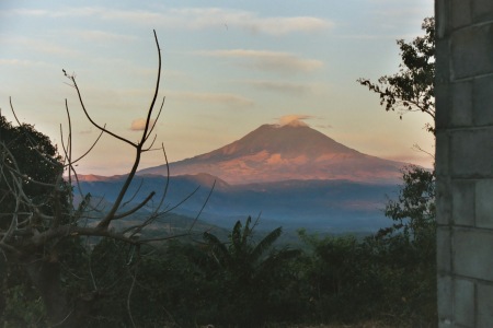 View of Volcan San Vicente from El Tablon