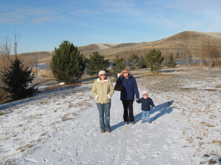 Family by Hillsdale Lake Idaho Dec. 2009