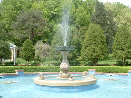 The fountain in the gardens