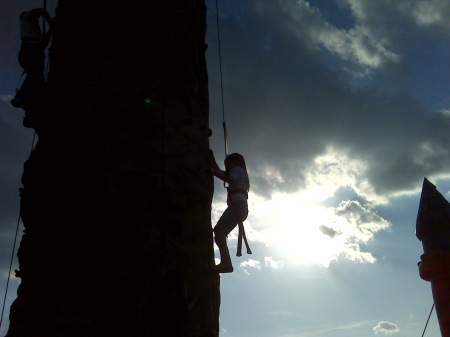 Sarah Rock Climbing